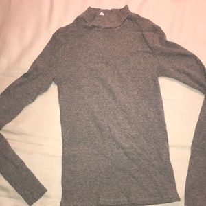 Zara low turtleneck crop top